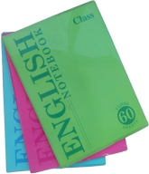 Class Solid PP Jacket Note Book 2 line F17 -185 x 250 , 60 Sheets Ass Colours